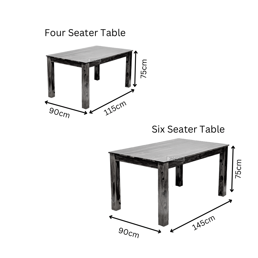 Elevate your dining experience with our Avan Solid Wood Dining Set Six Seater, made with sheesham wood. Shop Budget friendly dining table near you in Bangalore!