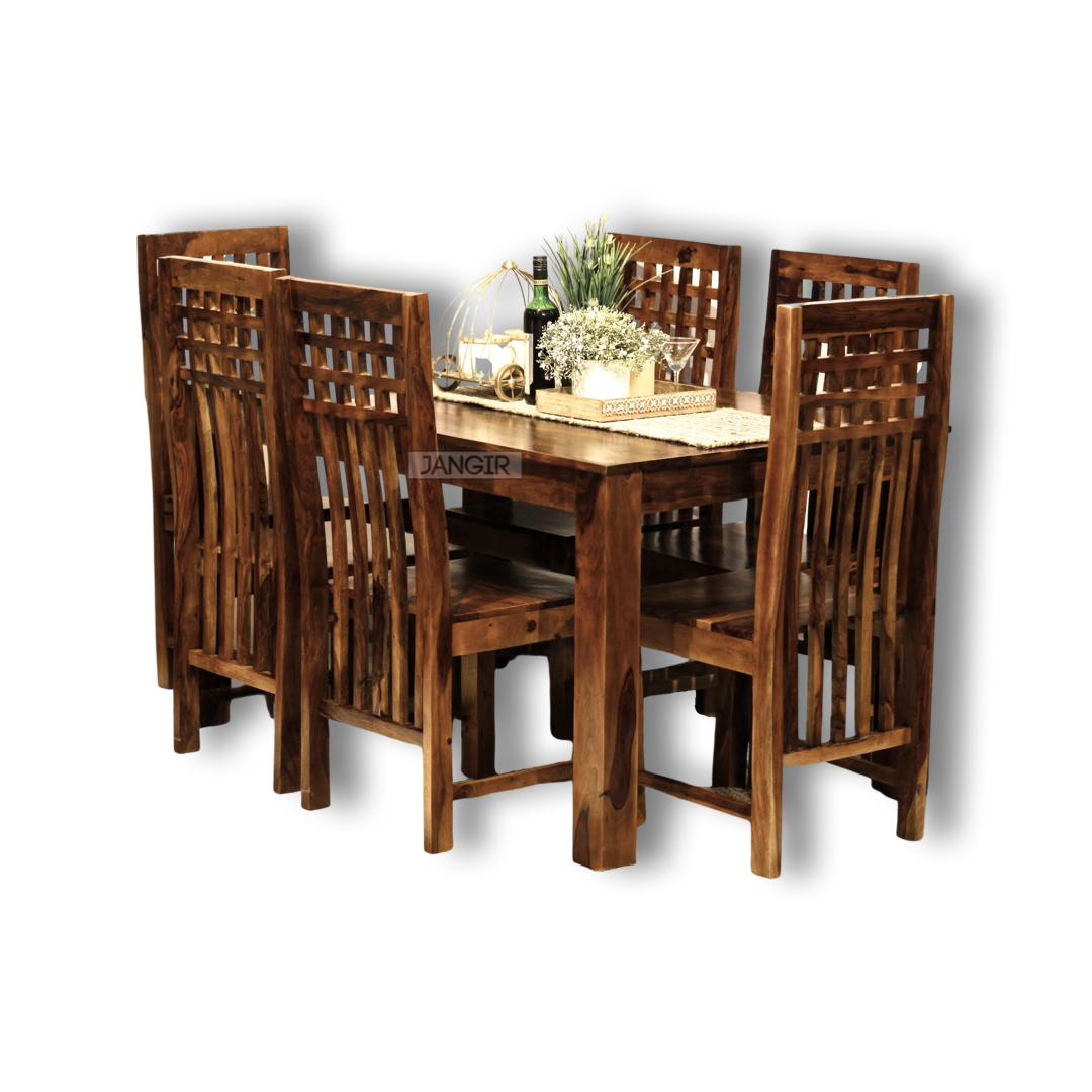 Browse our exquisite collection of sheesham wood dining sets, featuring stylish four and six-seater options. Elevate your dining experience with our durable, high-quality dining tables. Shop now!