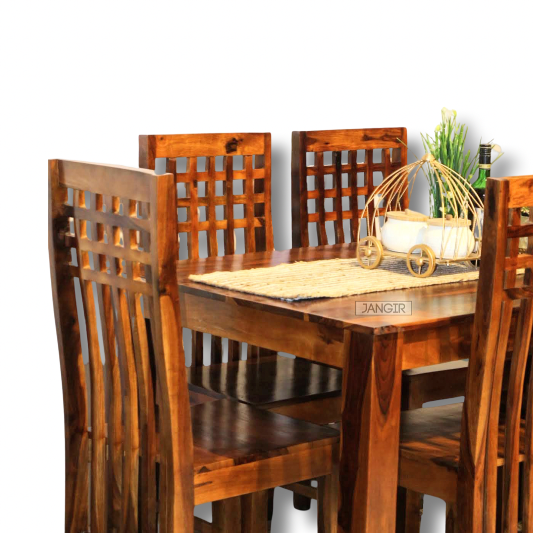 Browse our exquisite collection of sheesham wood dining sets, featuring stylish four and six-seater options. Elevate your dining experience with our durable, high-quality dining tables. Shop now!