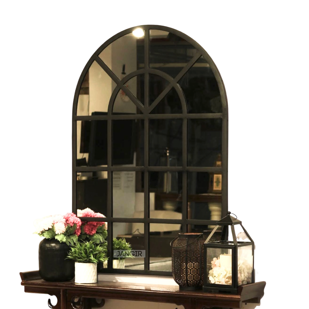 Elevate your home with our exquisite Arched French Window Wall Mirror. Add a touch of glamour with our arched wall mirror for foyer or hallway. Shop now