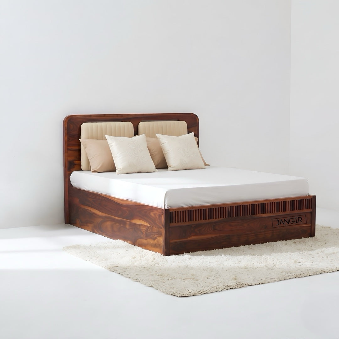 Doss Sheesham Wood Storage Bed