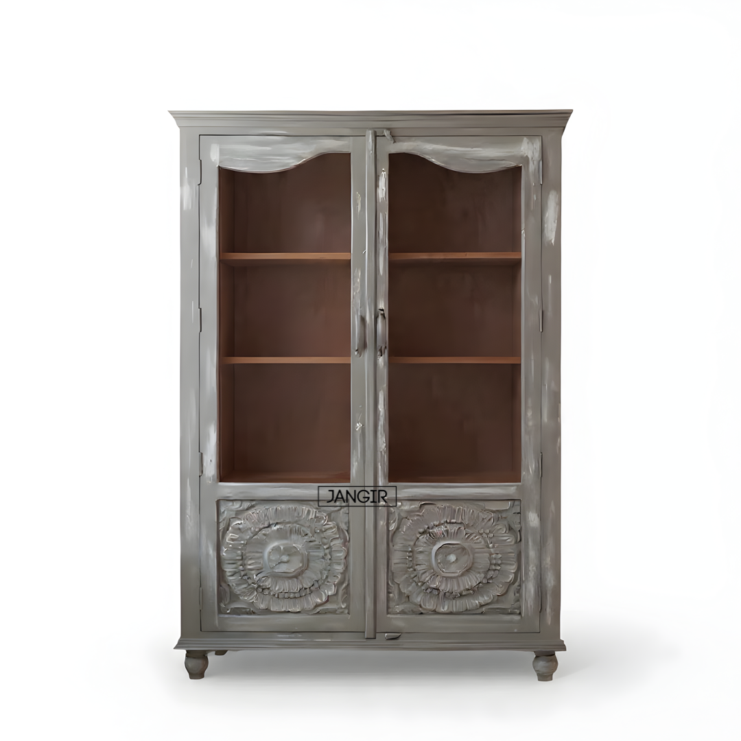 Ramgarh Carved Rustic Crockery Unit
