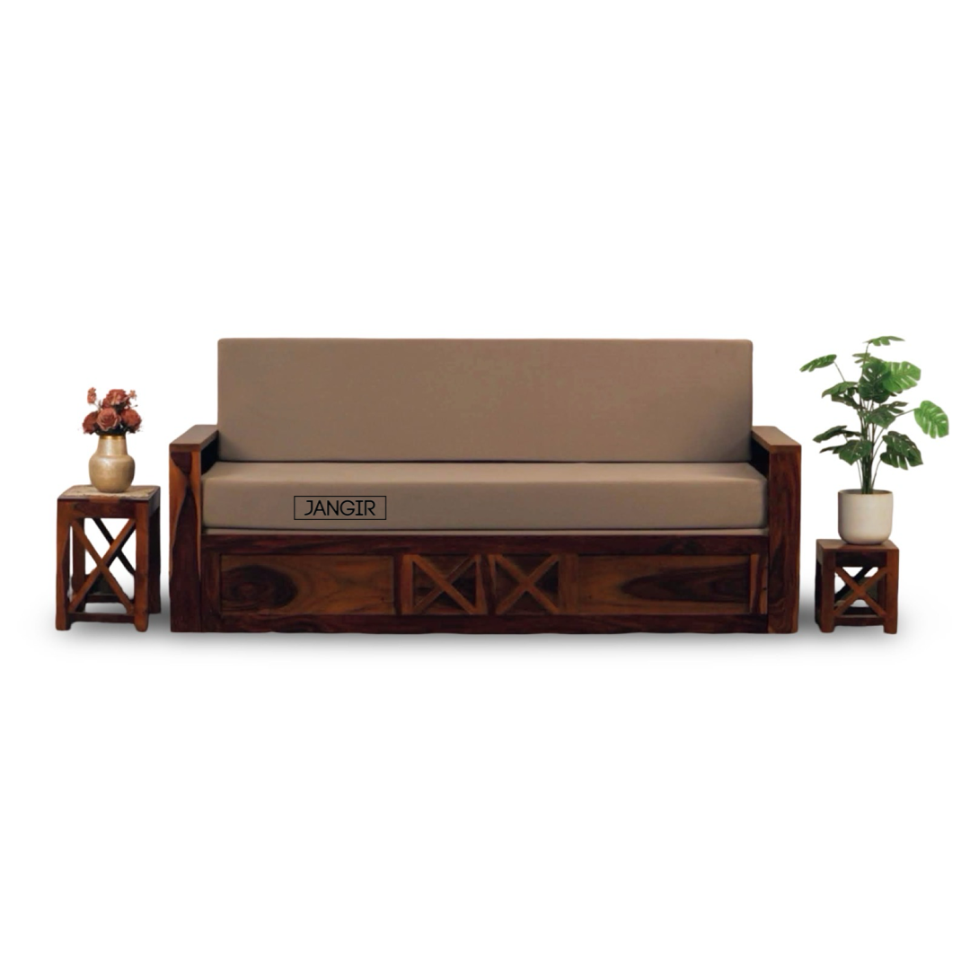 Max Sheesham Wood Sofa cum Bed.
