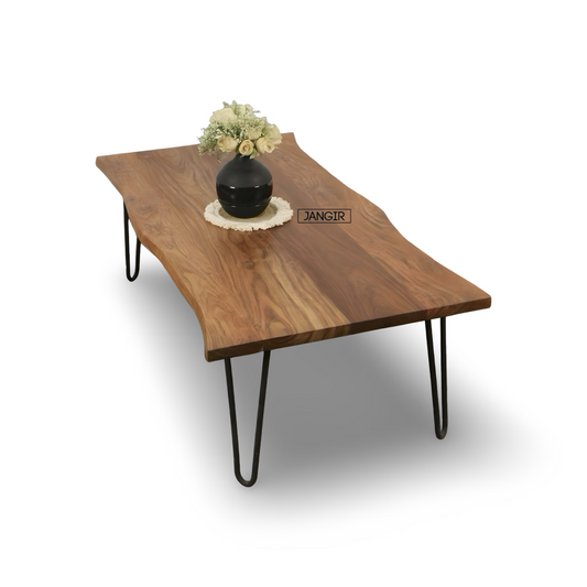 Upgrade your living room with the Wire Premium Live Edge Coffee Table! Shop today Stylish and sturdy wooden center tables near you in Bangalore