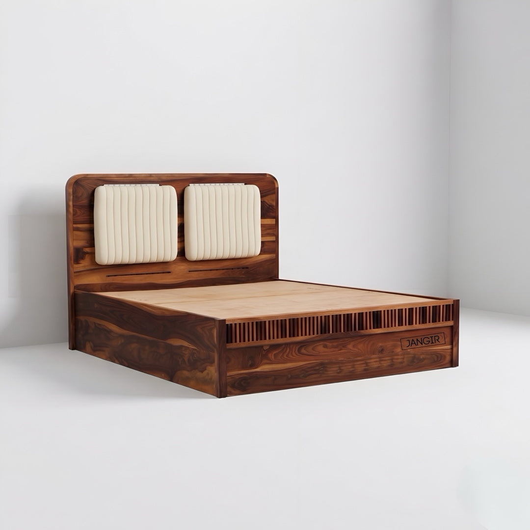 Doss Sheesham Wood Storage Bed