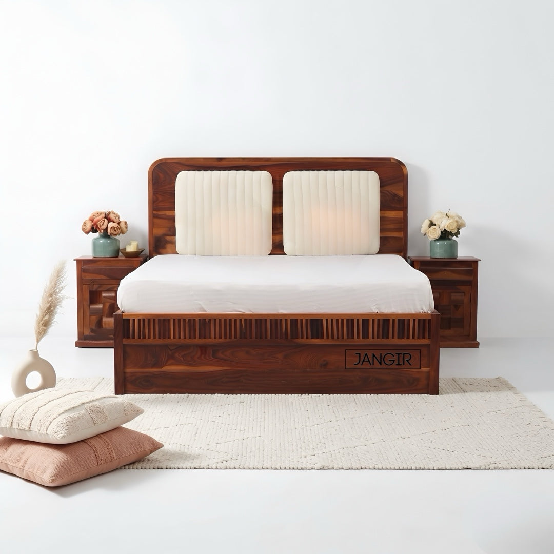 Doss Sheesham Wood Storage Bed