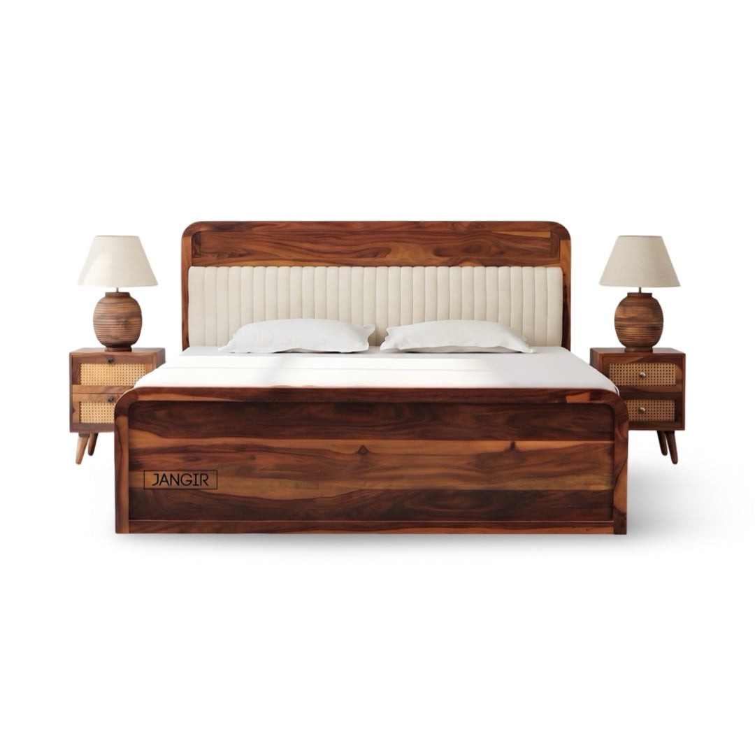 Liner Sheesham Wood Storage Bed