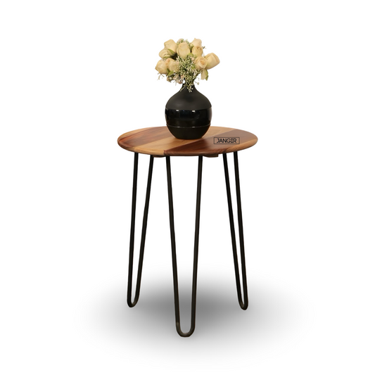 Discover the Wire Side Table with sheesham wood top and metal legs. Enhance your living space—shop now for timeless style and durability.