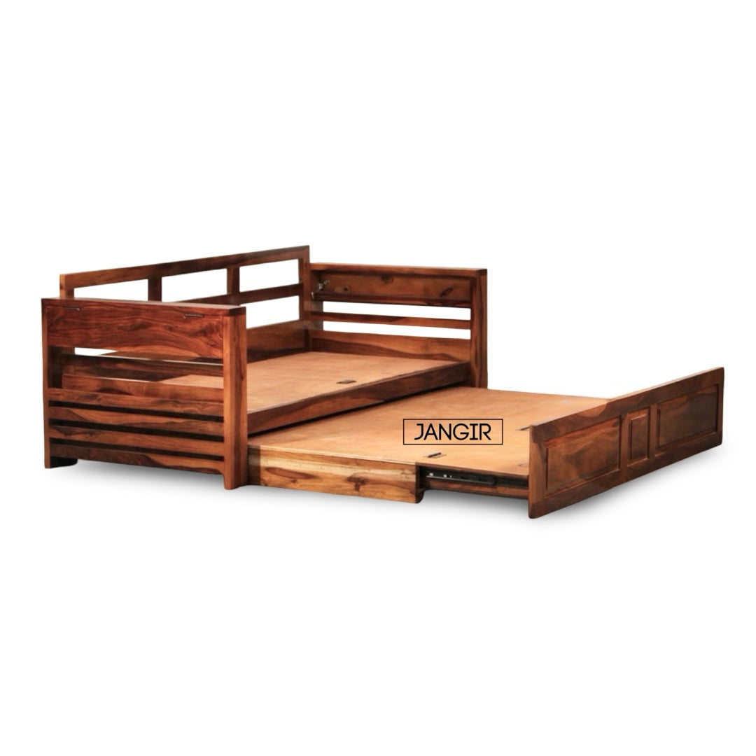 Dalla Sheesham Wood Sofa cum Bed.