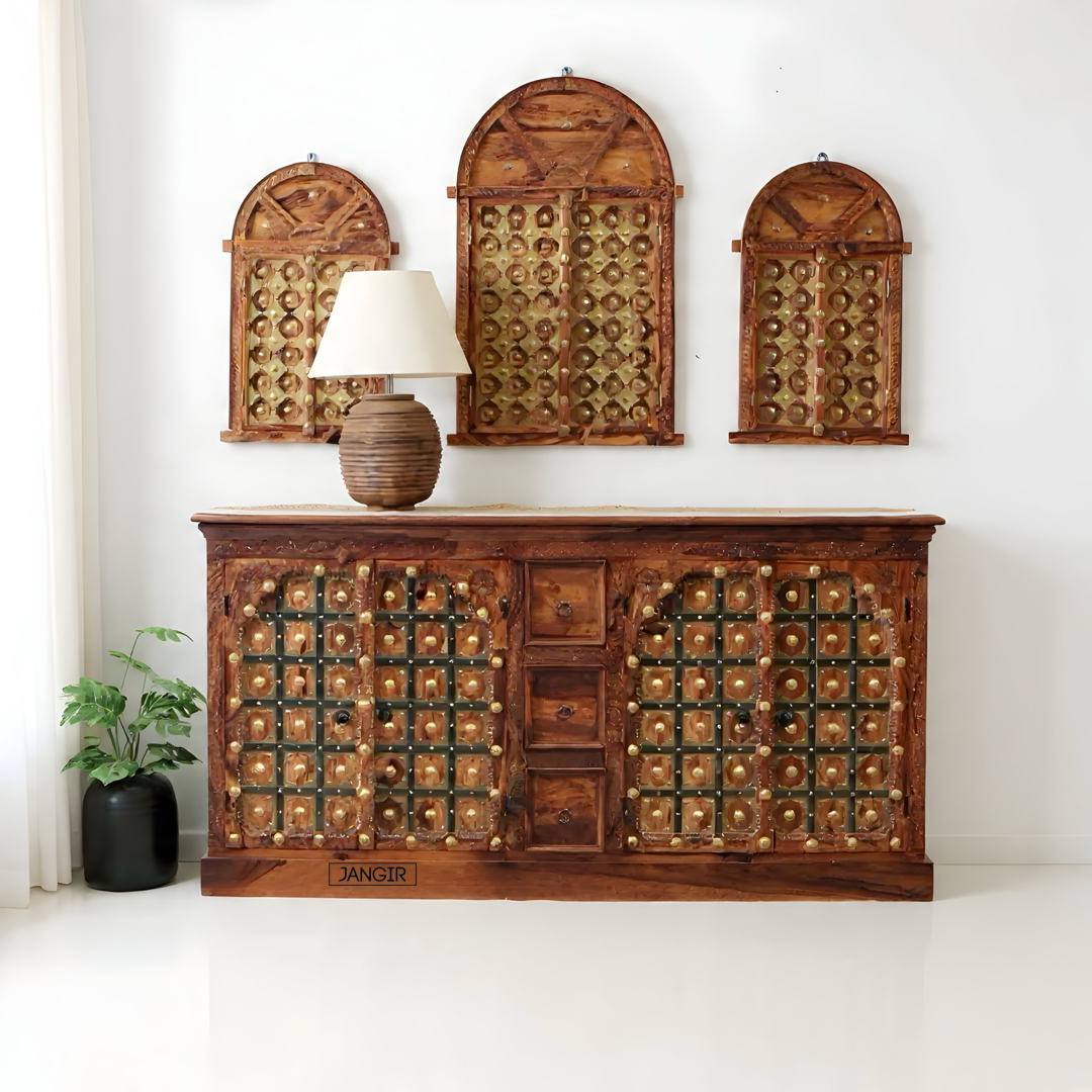 Antique Rajasthani Heritage Cabinet