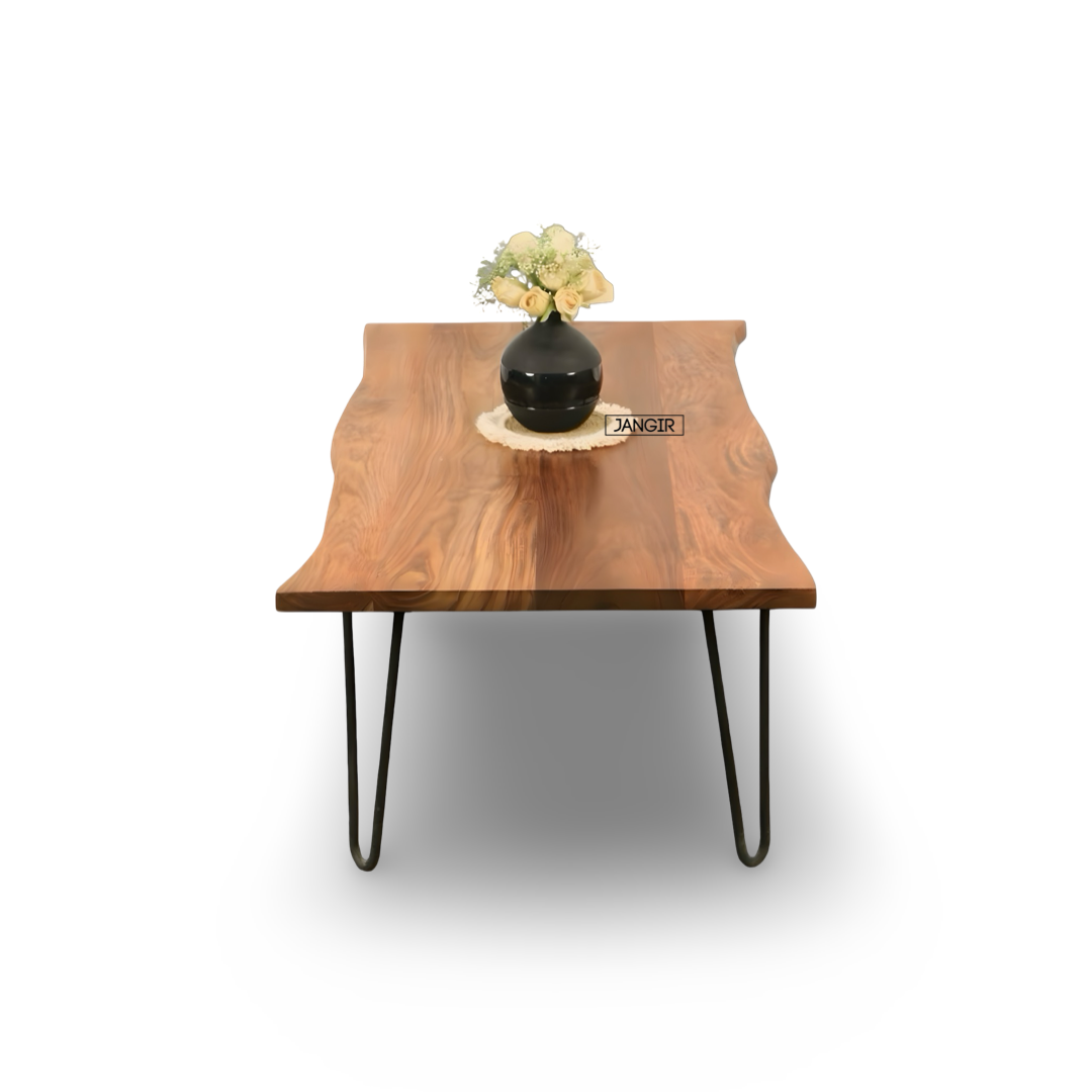 Upgrade your living room with the Wire Premium Live Edge Coffee Table! Shop today Stylish and sturdy wooden center tables near you in Bangalore