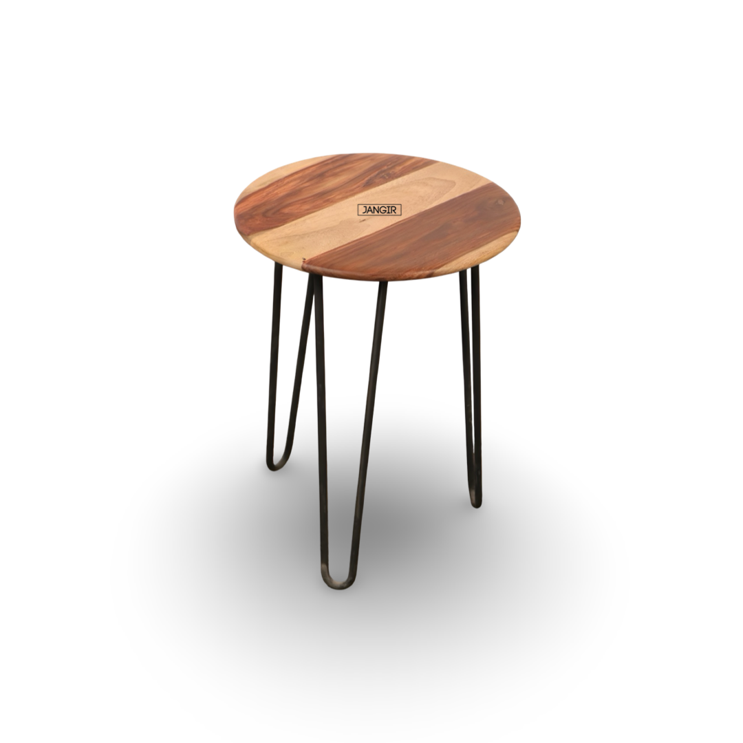 Discover the Wire Side Table with sheesham wood top and metal legs. Enhance your living space—shop now for timeless style and durability.