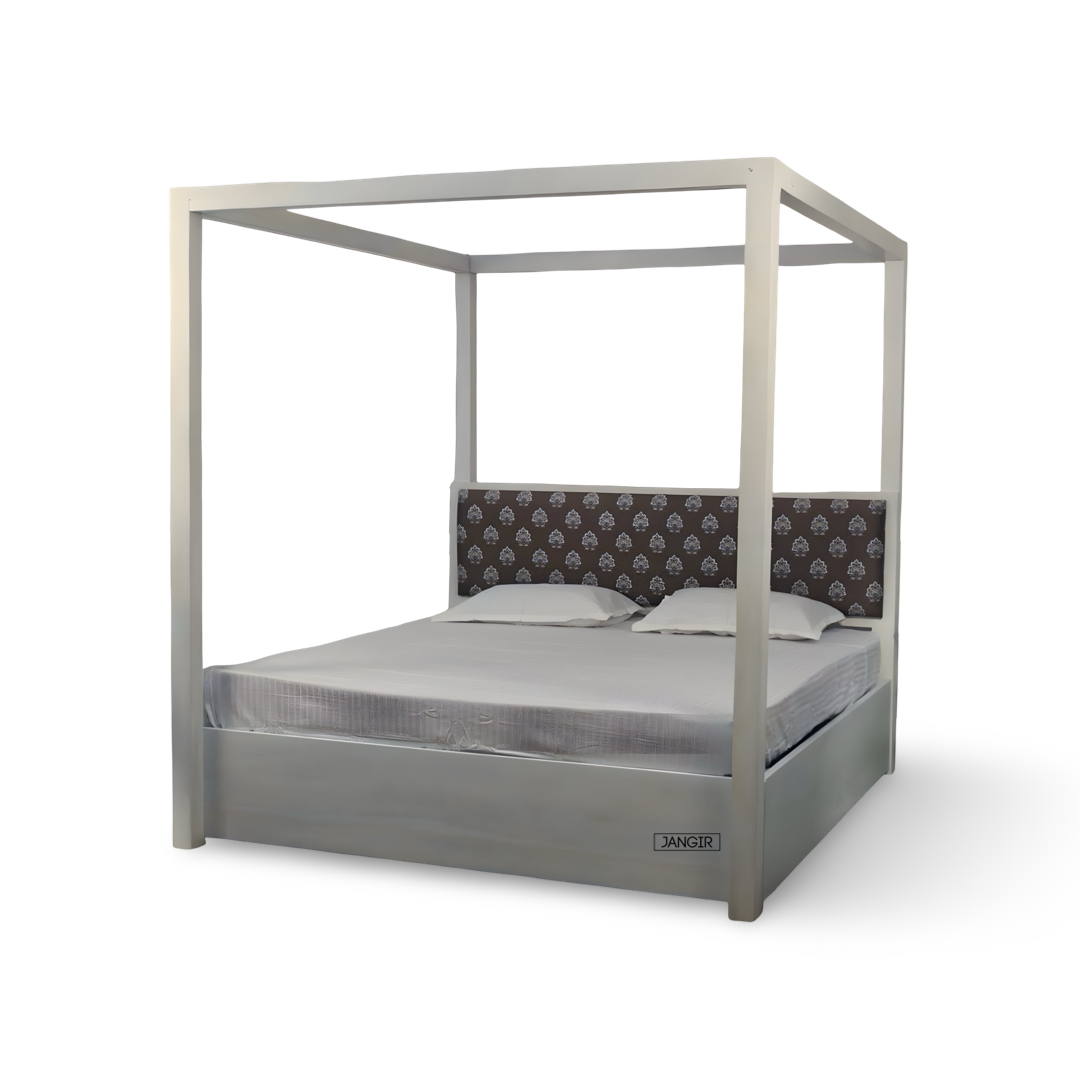 Upgrade your bedroom with our the sturdy, stylish Reir Sheesham Poster Bed! Shop Sheesham wood made queen and king size four poster beds near you in Bangalore!