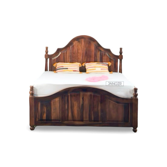 Discover the Royal Princess Sheesham Wood Bed with Storage. Buy Traditional poster bed in King or Queen size near you in Bangalore. Upgrade your bedroom now!