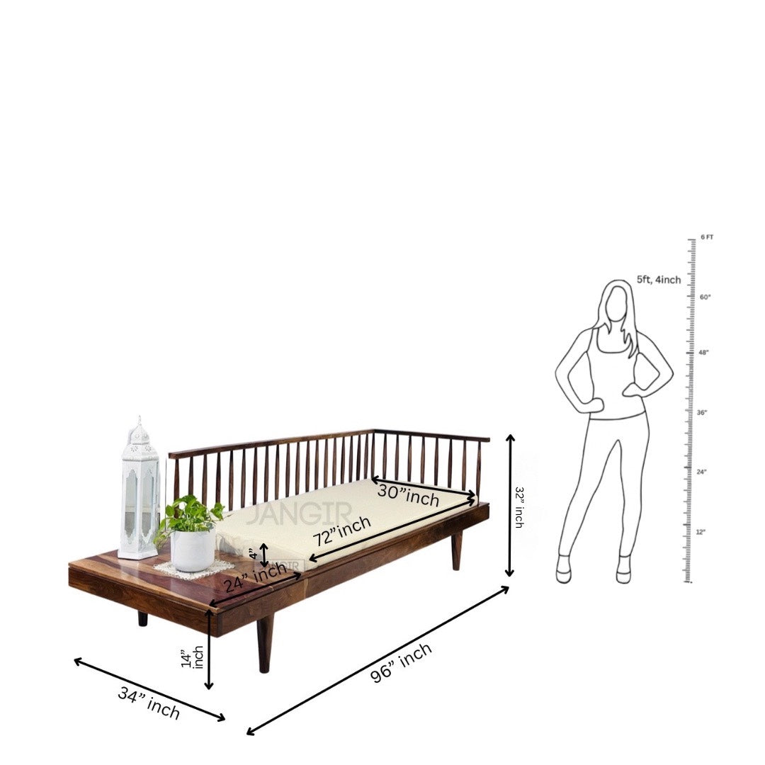 Discover elegance with the Grills Daybed crafted from solid Sheesham wood. Shop now near you in Bangalore or order online !
