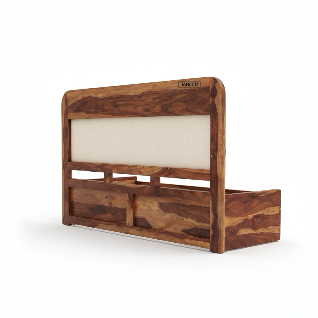 Liner Sheesham Wood Storage Bed