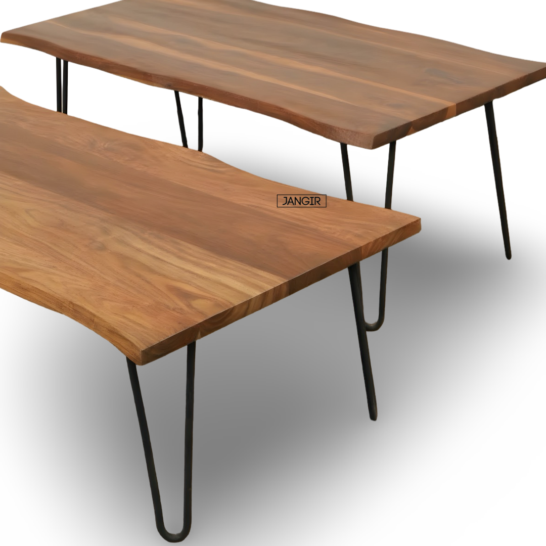 Upgrade your living room with the Wire Premium Live Edge Coffee Table! Shop today Stylish and sturdy wooden center tables near you in Bangalore