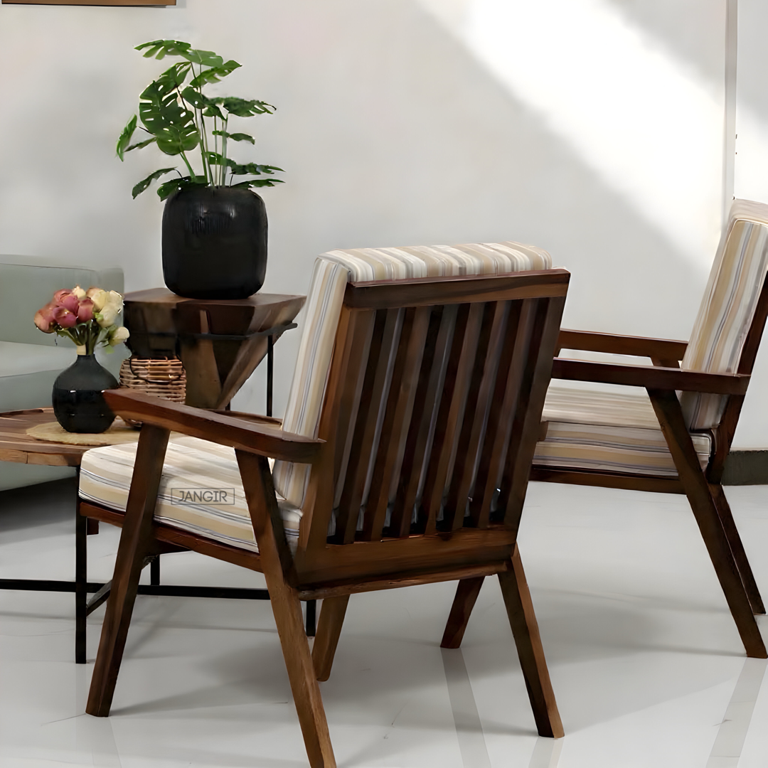 Enhance your home with our Venus Solid Wood Arm Chair, crafted from Sheesham wood & premium upholstery. Buy Easy Chair And Sofa Chair near you in Bangalore