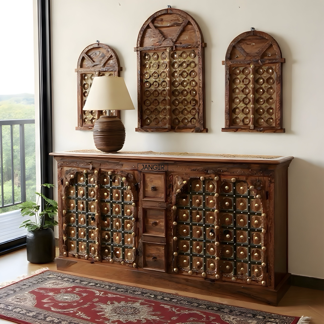 Antique Rajasthani Heritage Cabinet