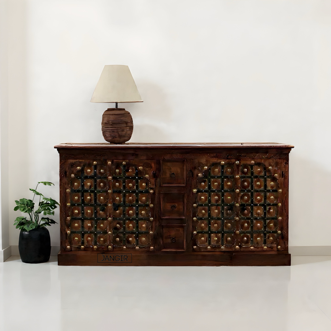 Antique Rajasthani Heritage Cabinet