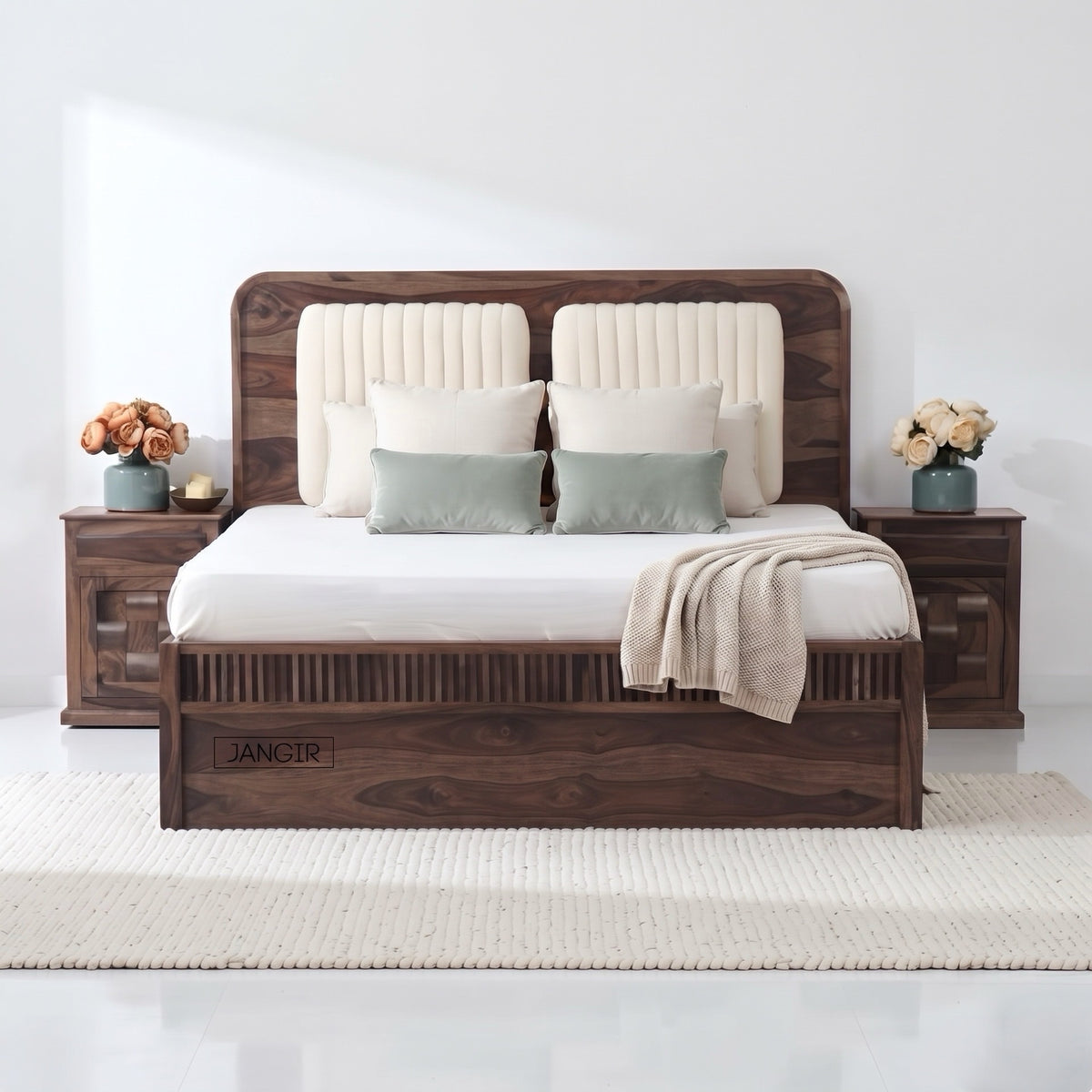 Doss Sheesham Wood Storage Bed