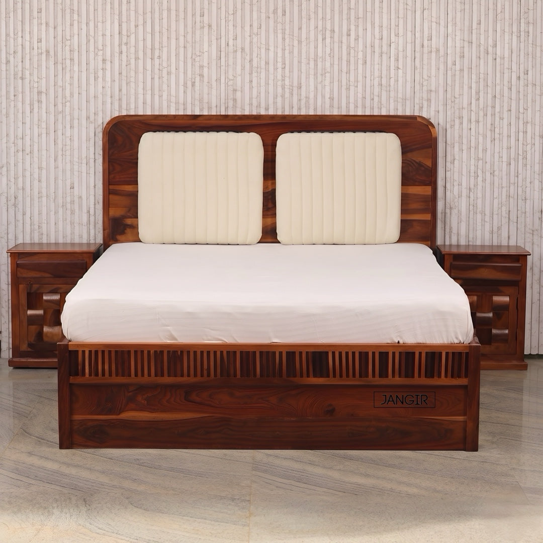 Doss Sheesham Wood Storage Bed