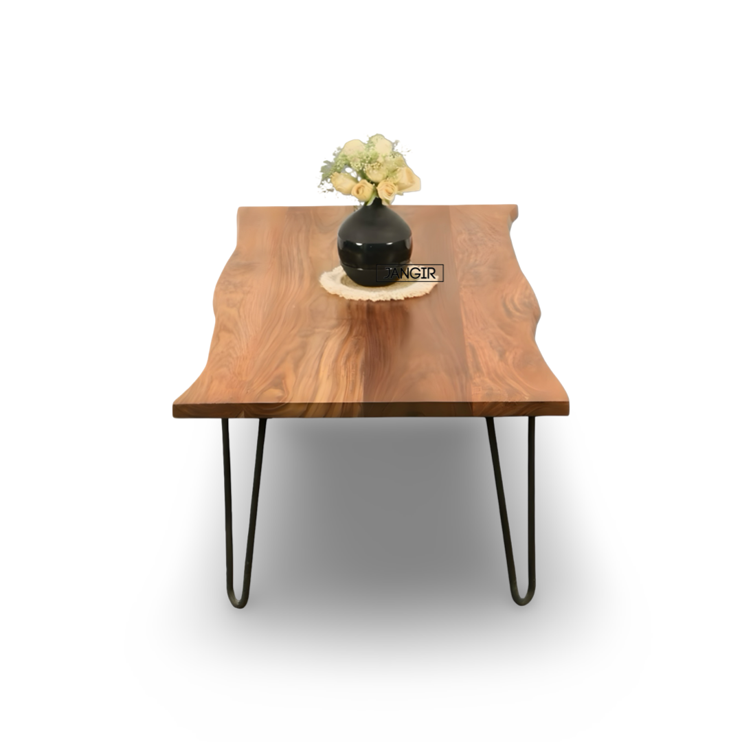 Upgrade your living room with the Wire Premium Live Edge Coffee Table! Shop today Stylish and sturdy wooden center tables near you in Bangalore