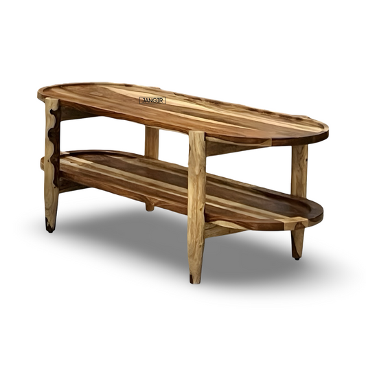Shop the elegant Oval Sheesham Wood Coffee Table—stylish, sturdy, and perfect for your living room. Upgrade your living room today!