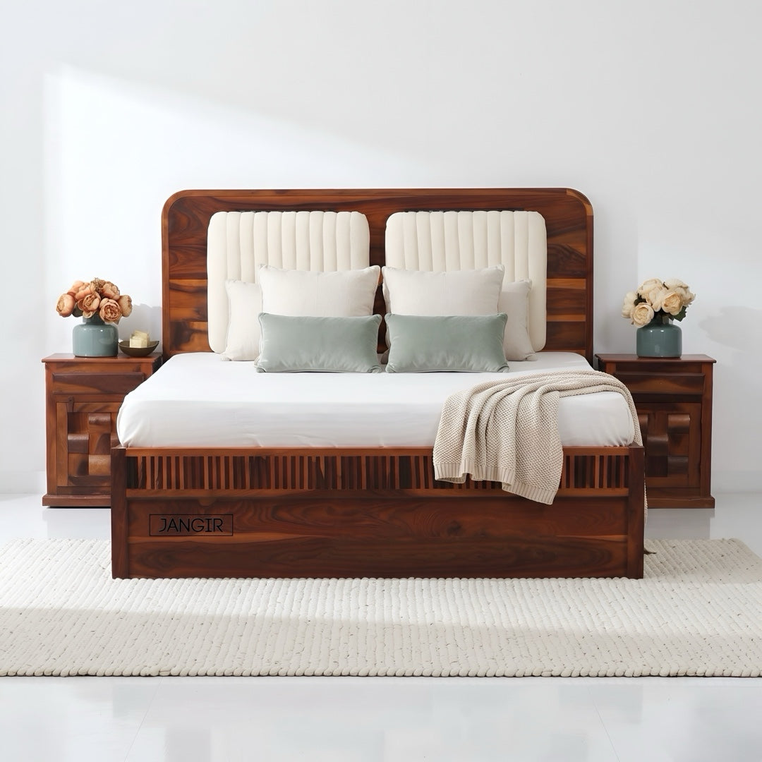 Doss Sheesham Wood Storage Bed