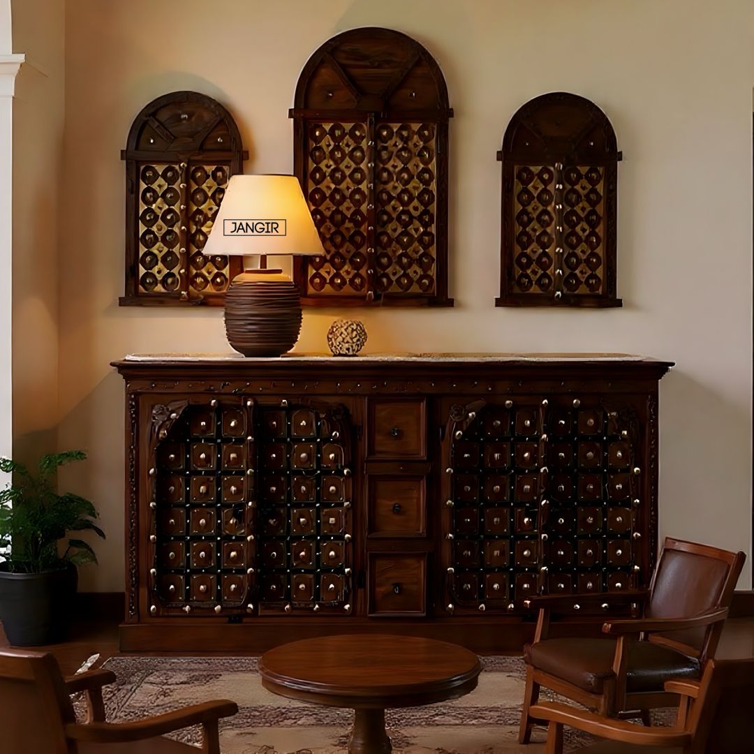 Antique Rajasthani Heritage Cabinet