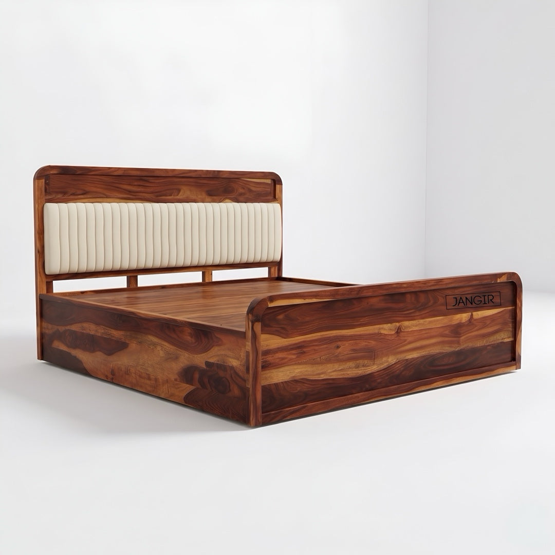 Liner Sheesham Wood Storage Bed