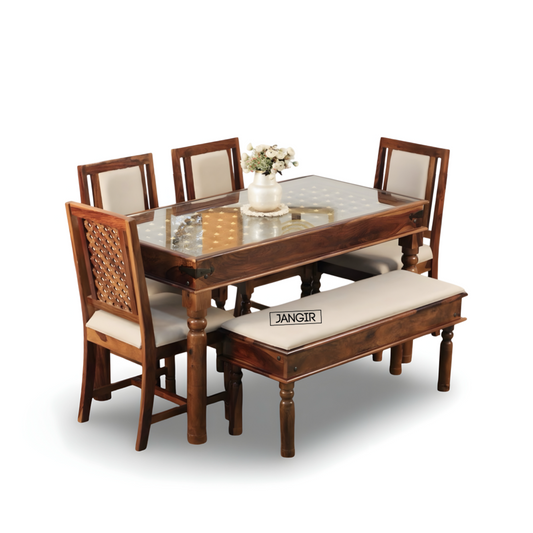 Pori Antique Dining Table Set