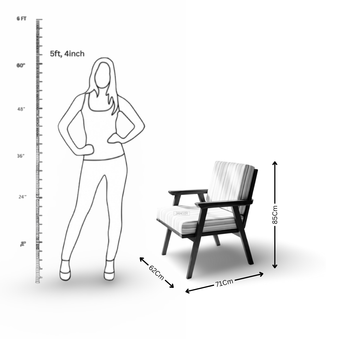 Enhance your home with our Venus Solid Wood Arm Chair, crafted from Sheesham wood & premium upholstery. Buy Easy Chair And Sofa Chair near you in Bangalore