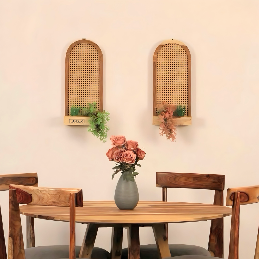 Elevate your home with the Arch Cane Wall Decor self—crafted from natural cane and sheesham wood. Shop now to enhance any room elegantly near you in Bangalore