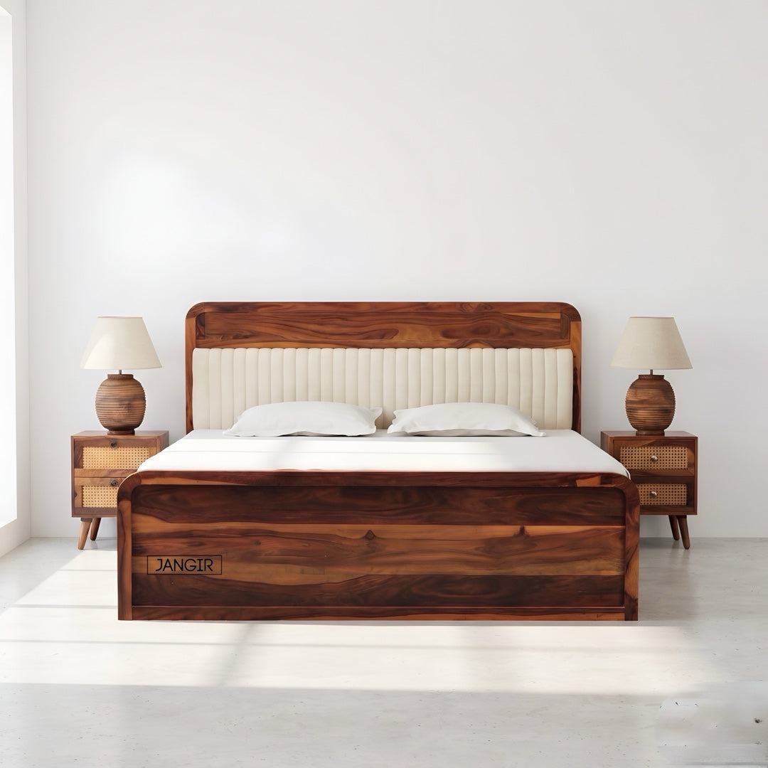 Liner Sheesham Wood Storage Bed
