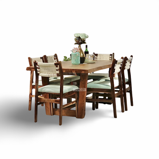 upgrade your dining area with our Natural Live edge Dining Table, made with Premium sheesham wood. Shop Luxury six seater Dining Tables near you in Bangalore