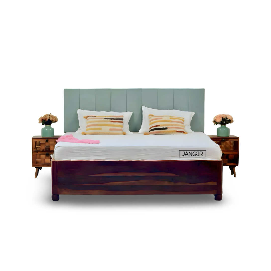 Edge Less Solid Wood Storage Bed
