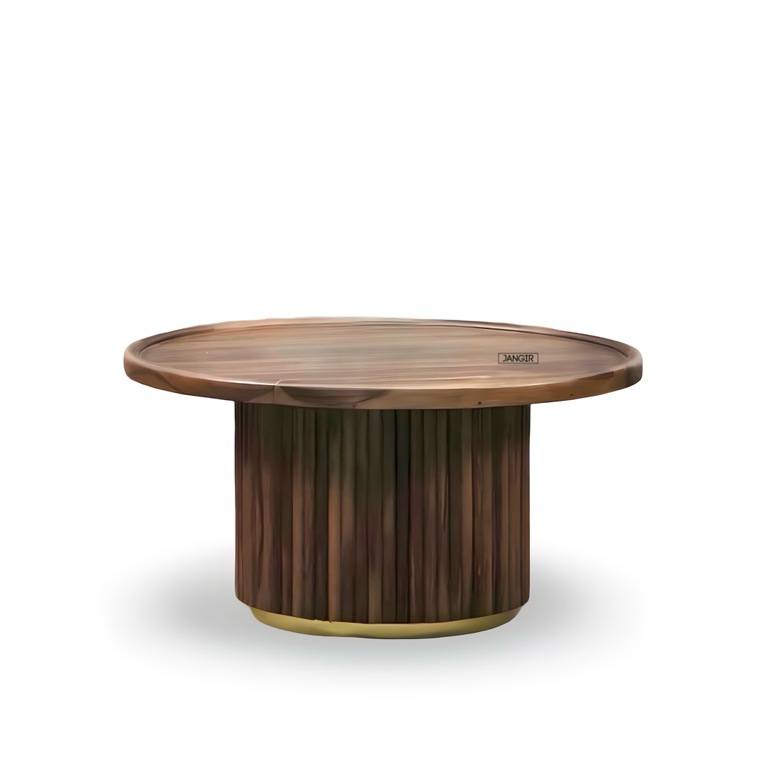 Enhance your space with our durable Fluted Round Coffee Table in Solid Sheesham wood. Shop modern coffee table near you in Bangalore for timeless elegance!