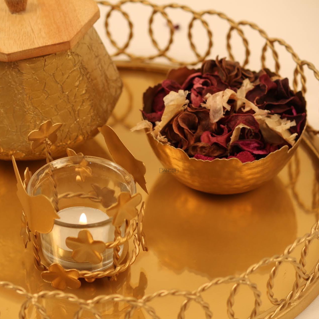 Hammered Gold Bowl Set