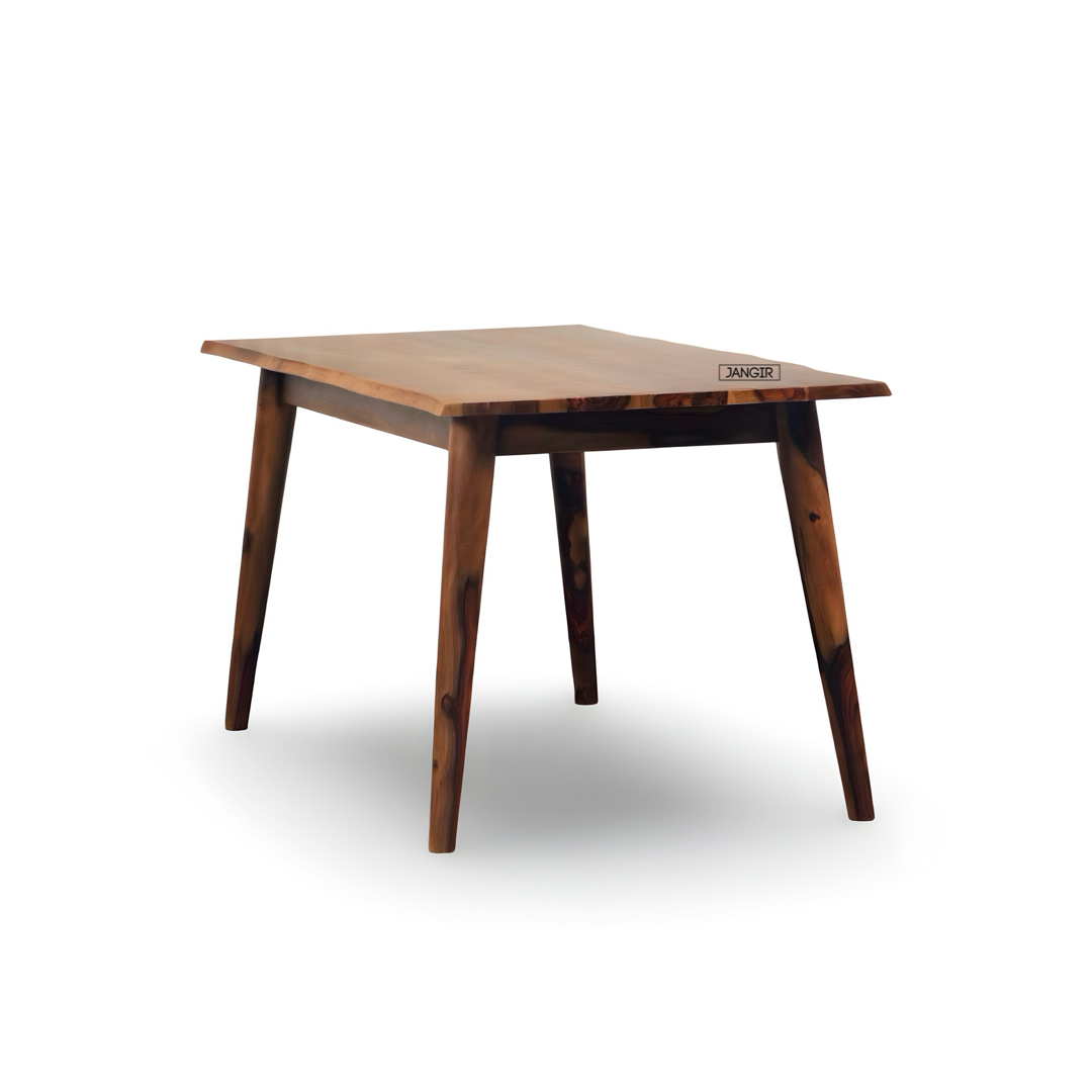 Discover our Darker Live Edge Dining Table Set, Sheesham Wood made. Shop durable and modern wooden dining table set for your dining room near you in Bangalore