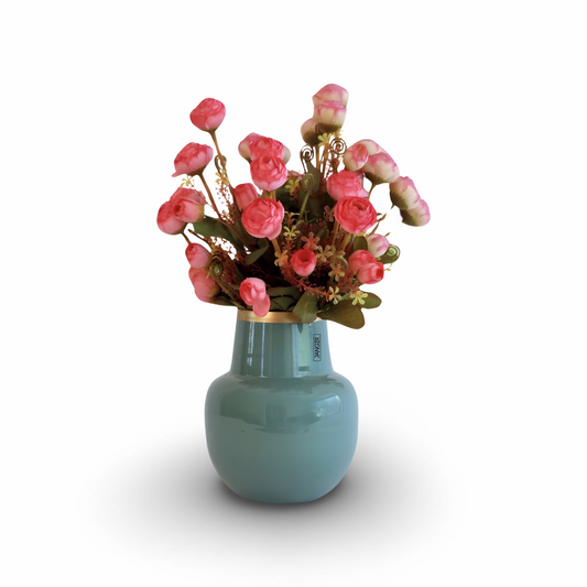 Add sophistication to any space with our Round Flower Vase.  Metal made vase, the perfect addition to both fresh and artificial flower displays. Order now and let the ambience of your home flourish.