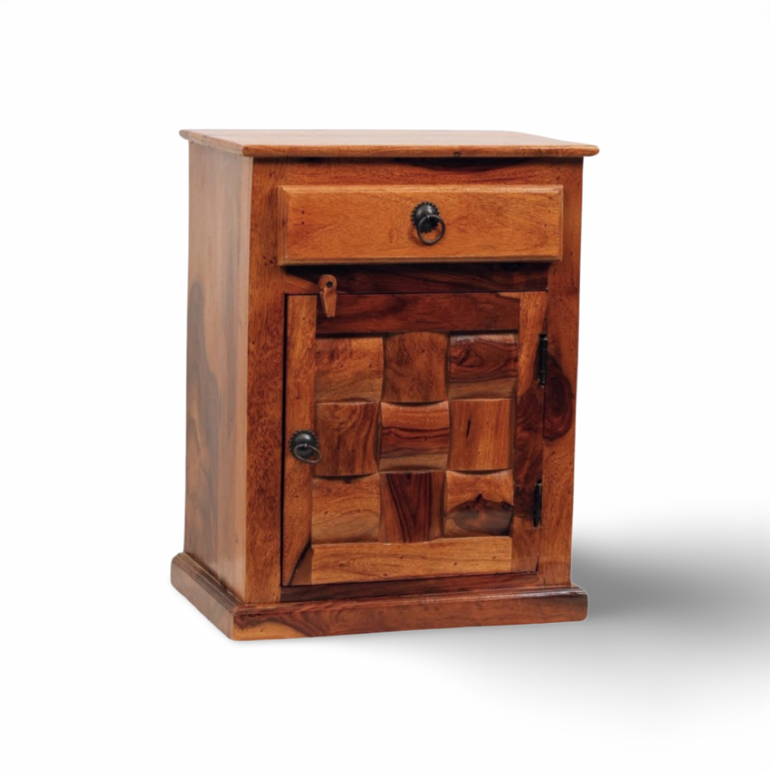 Niwar Solid Wood Bedside table