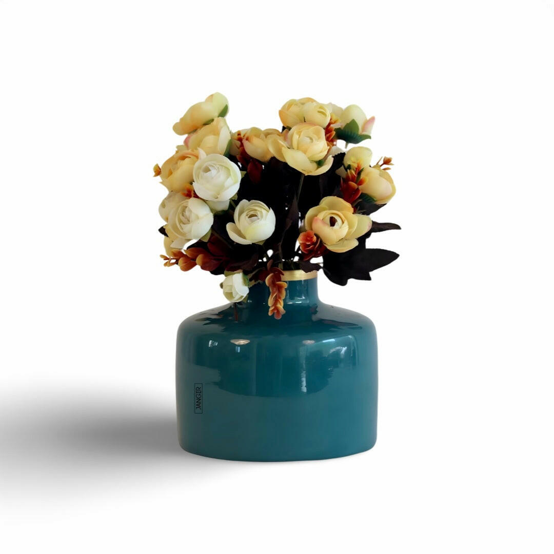 Elevate your home decor with our luxurious flower vase.  Crafted from metal, these stylish vase are perfect for adding an exquisite touch to any space. available both online and in-store in Bangalore