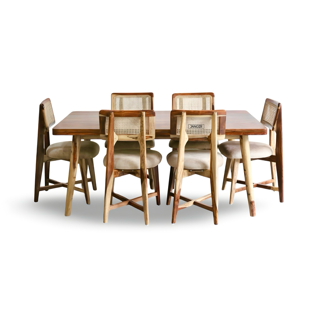 Discover the elegant Reaper Premium Dining Set crafted from A-grade Sheesham wood. Shop now for timeless style and durability near you