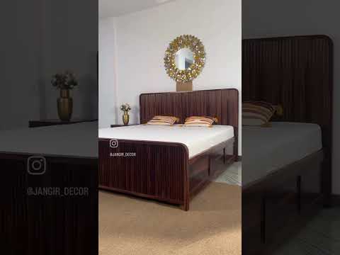 Upgrade your bedroom with our sheesham wood Strriper Solid Wood Storage Bed. Buy king size and queen size designer double bed near you in Bangalore!
