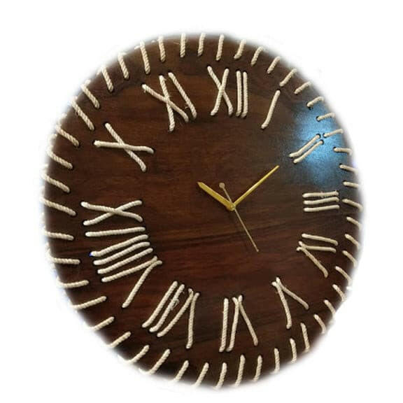 Rope Style Wall Clock | Jangir Decor