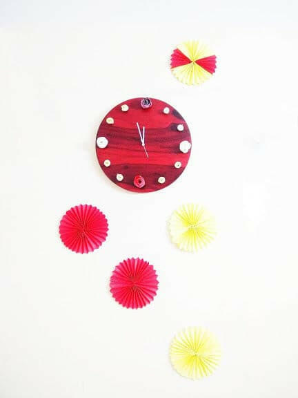 Flower Wall Clock.