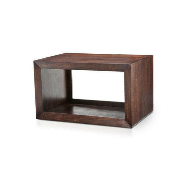 Rectangular bed side table.