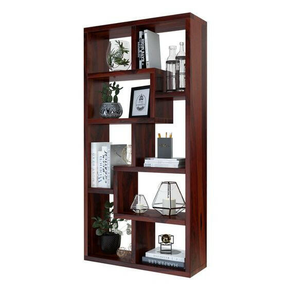 Designer Book Rack Melween Solid Wood Book Rack | Jangir Decor Bangalore
