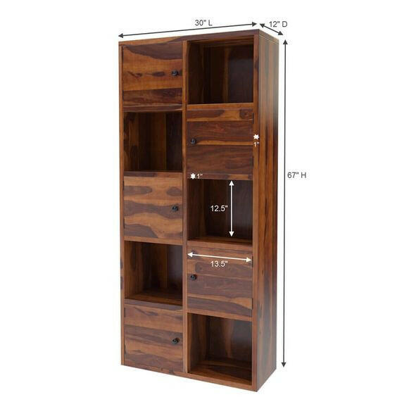 Designer Book Rack Book Rack for Home Office Solid Wood Prediyad | Jangir Decor Bangalore